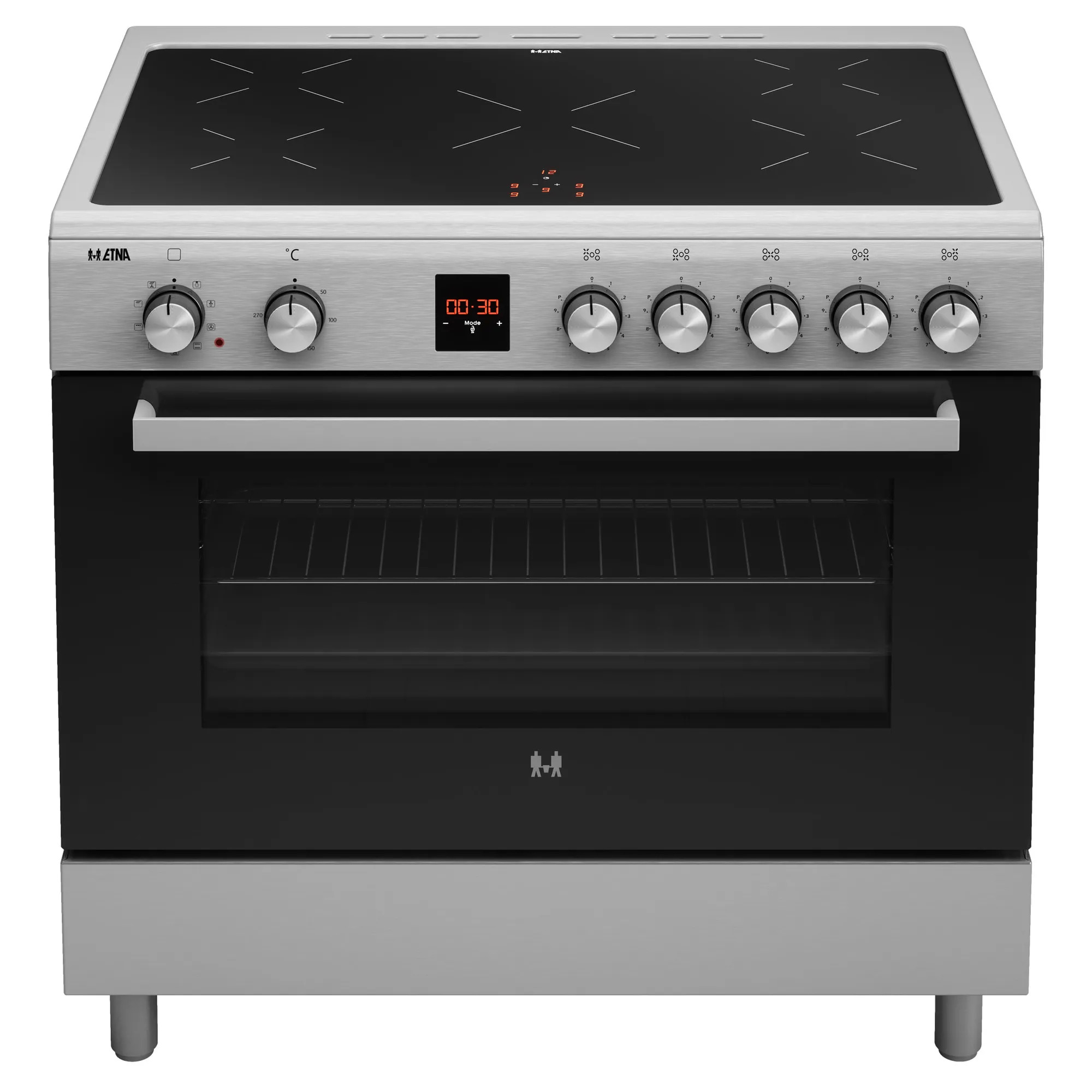 Vrijstaand inductiefornuis 90cm